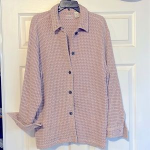 Sundance Catalogue Women’s Waffle Cotton Oversized Jacket, Sz 3